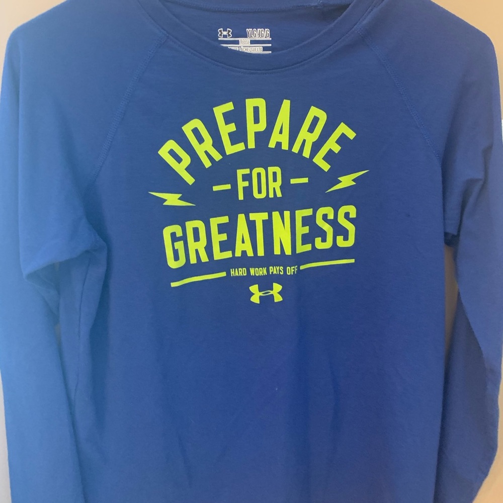 3 Under Armour YLG long sleeved shirts